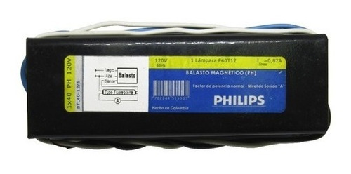 BALASTRO PHILIPS 1x40 PH;+