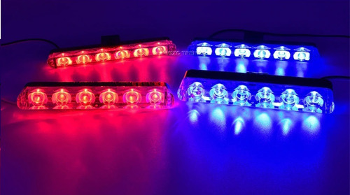 BARRA LED ESTROBOS ROJO/AZUL 