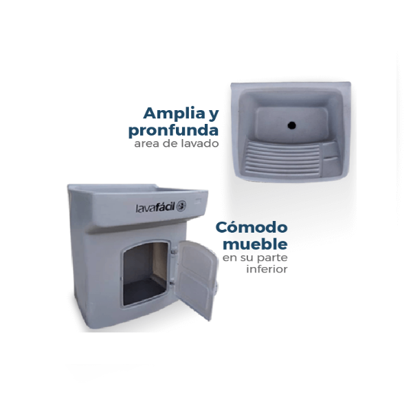 BATEA PLAST LAVAFACIL PEQ. 0,52x0,58: