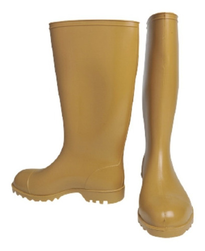 BOTAS GOMA C/LARGA 45 BEIGE: