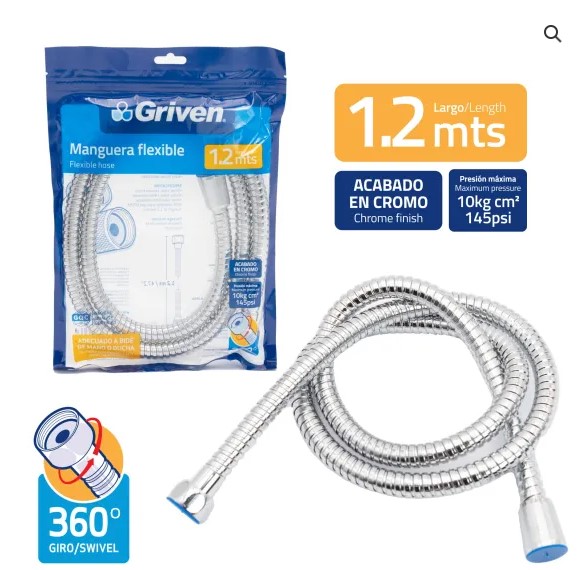 CANILLA GRIVEN 1.20mt FLEXIBLE 7-833: