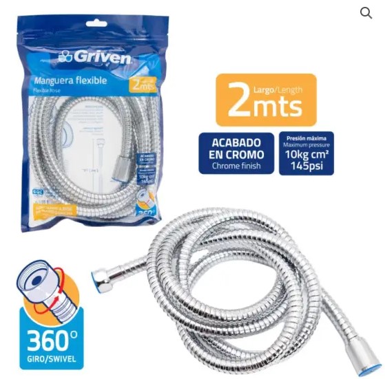 CANILLA GRIVEN 2mt FLEXIBLE 7-837: