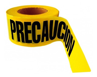 CINTA DE PRECAUCION AMARILLA 300 mts: