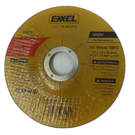 DISCO MET 4.5" EXTRA FINO EXXEL: