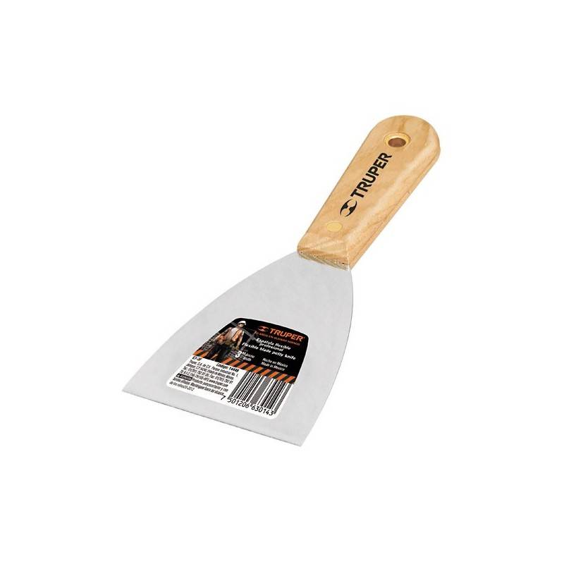 ESPATULA 4" TRUPER FLEXIBLE PROF: