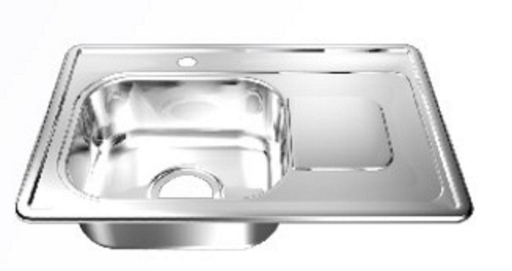 FREGAD A/INOX 60x40 PONCH/IZQ EMP 1H: