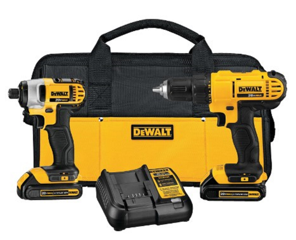 JUEGO DeWALT TALADRO 1/2"+DEST IMPAC: