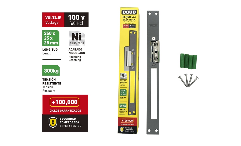 HEMBRILLA ELECT LARGA 110V COVO: