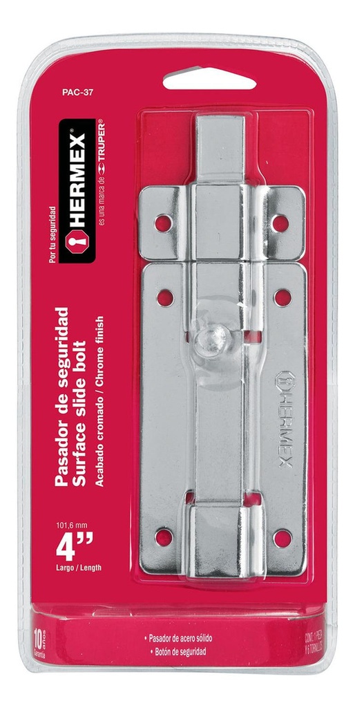 PASADOR CROMADO 4" HERMEX: