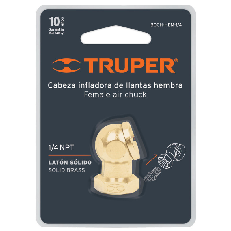 PICO INFLADOR AIRE P/MANGUERA TRUPER: