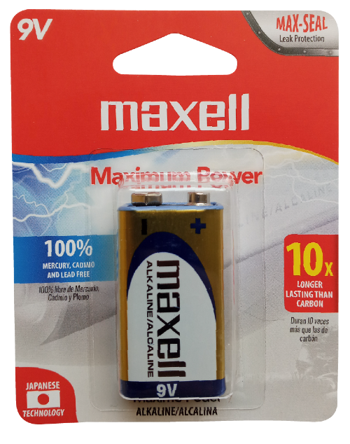 PILA ALCALINA 9V MAXELL: