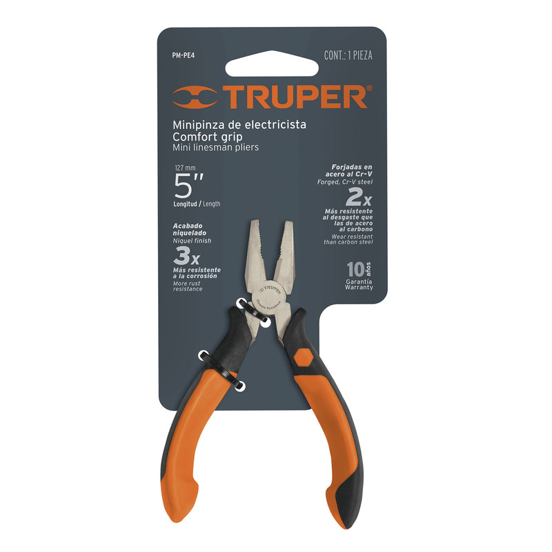 PINZA PEQ. TRUPER ELECTRICISTA: