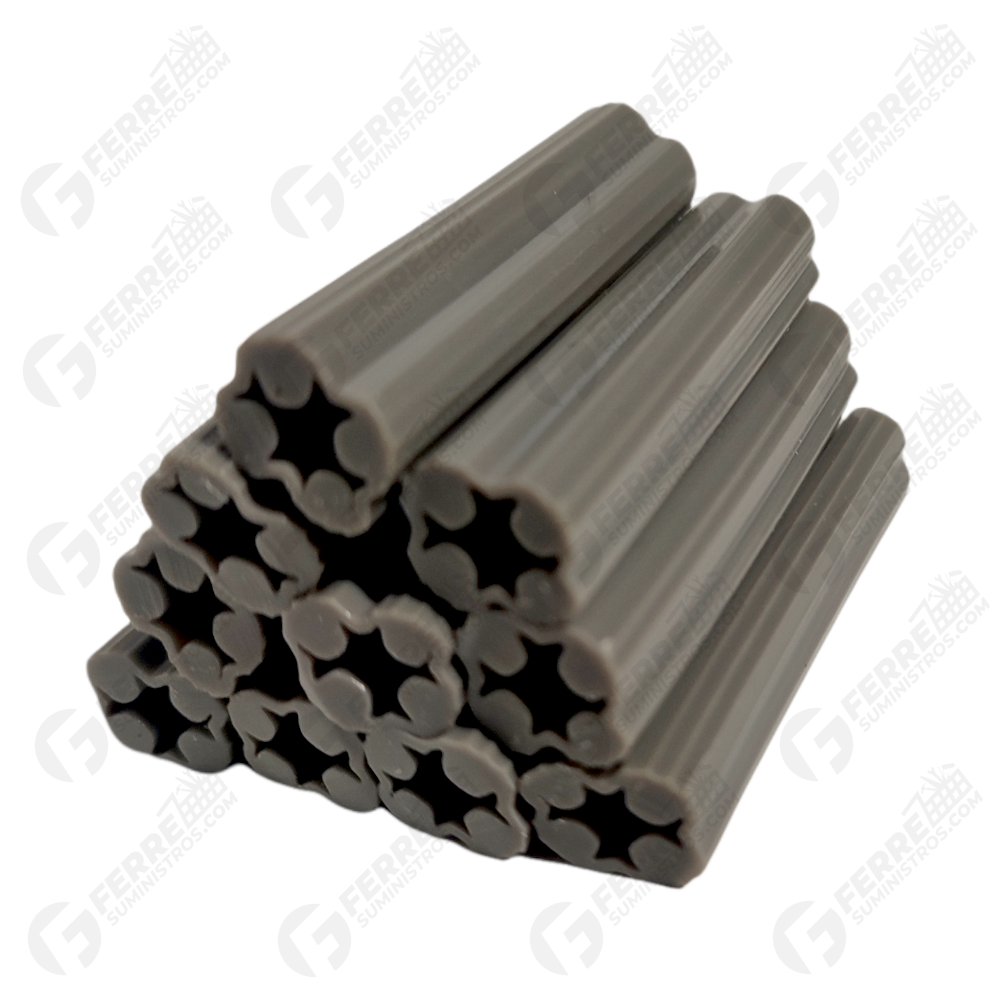RAMPLUG PLAS GRISxBOLSA 1/2" 100 unid