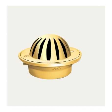 REJILLON 4" BRONCE CUPULA: