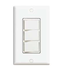 SWICH TRIPLE DECORA LEVITON BLANCA:
