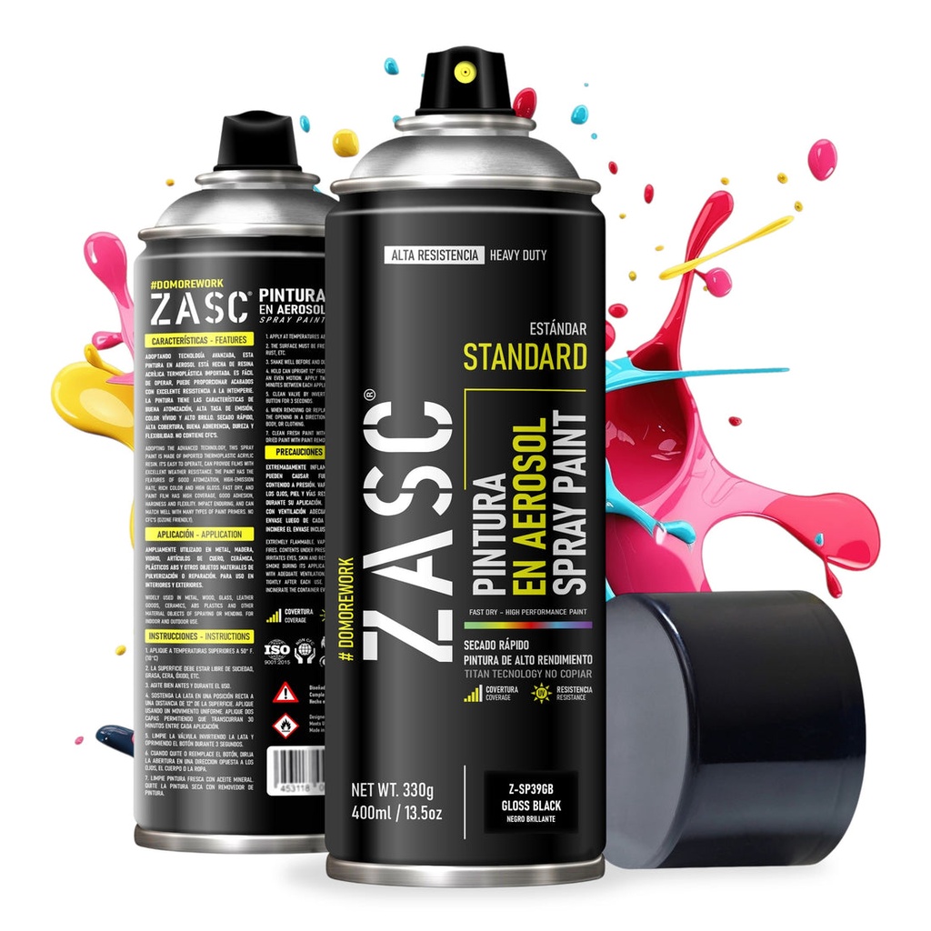 SPRAY ZASC NEGRO BRILLANTE 400ml: 