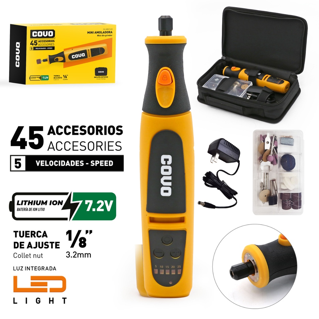 DREMEL CON SET 45 PIEZAS COVO