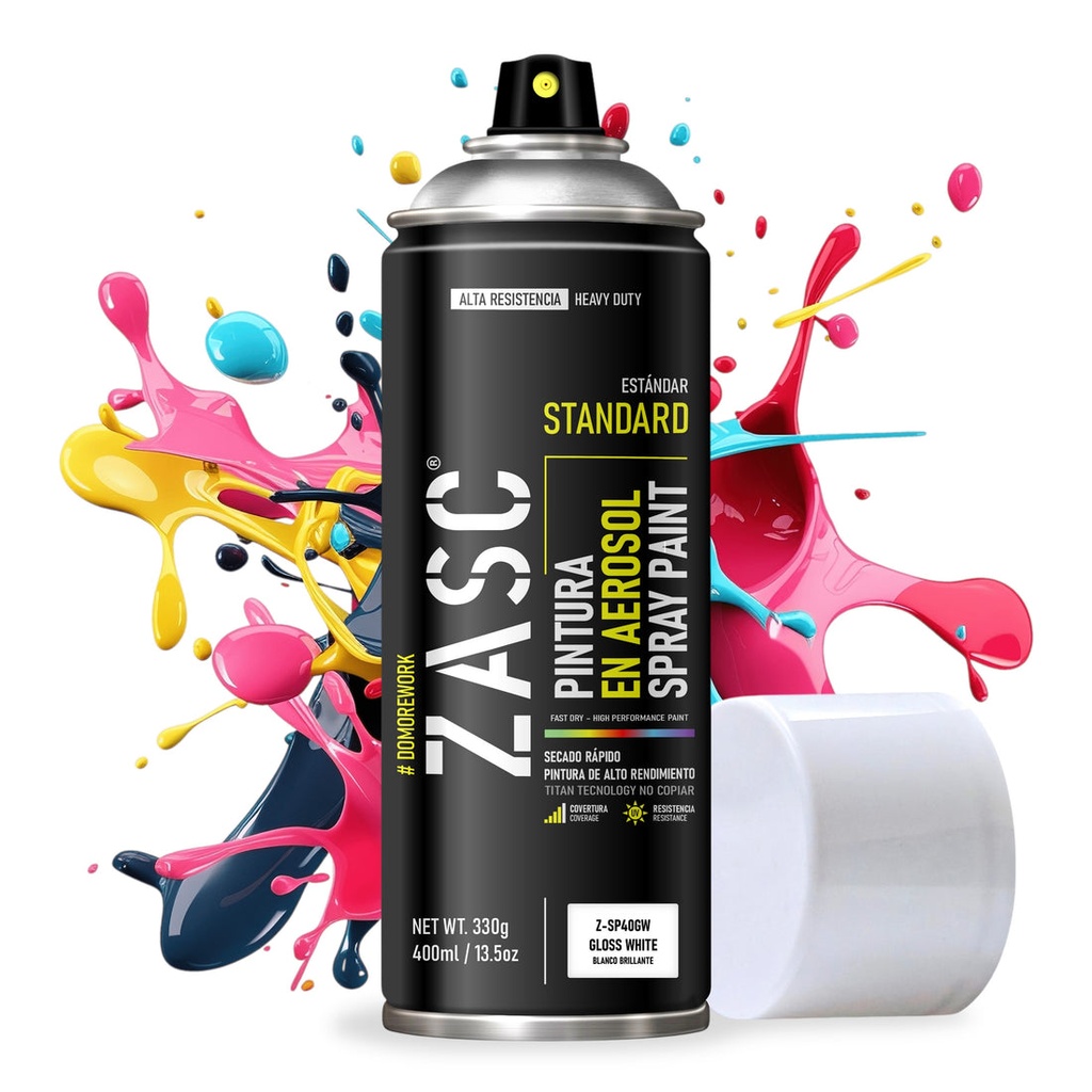 SPRAY ZASC BLANCO BRILLANTE 400ml: