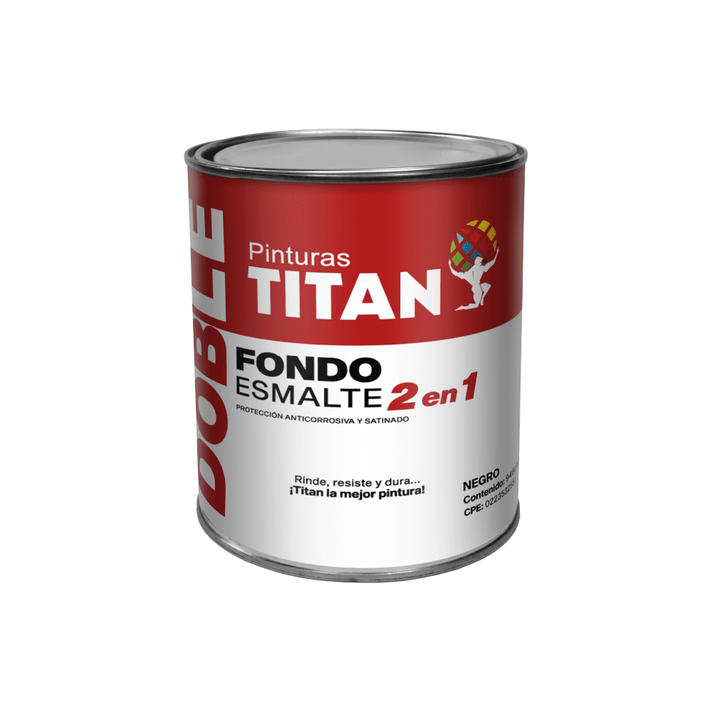 1/4 FONDO NEGRO 2 en 1 TITAN