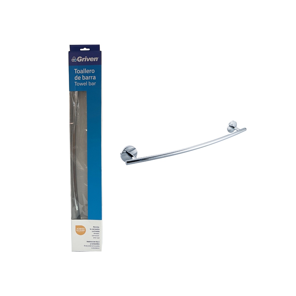 BARRA TOALLERO CROMADA GRIVEN