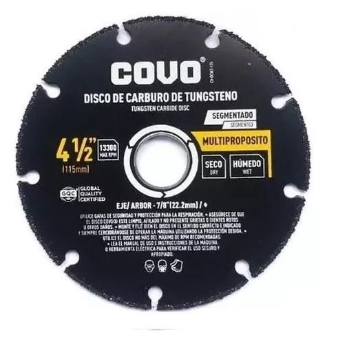 DISCO CARB. TUNGSTENO 4.1/2" COVO