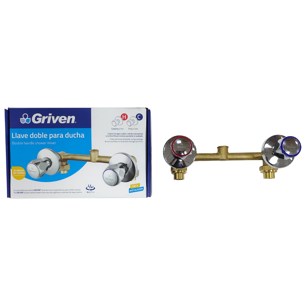 GRUPO DUCHA POMO METAL GRIVEN