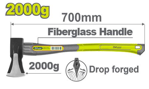 HACHA M/FIBRA 2000gr DYLLU: