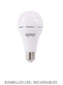 [142092] BOMBI BULBO LED IGOTO RECARG  9W: