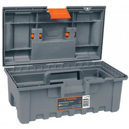 [T11500] CAJA HERR TRUPER 13" PLAST. GRIS: