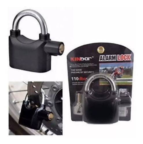 [085045] CANDADO PLANO CON ALARMA 70mm: