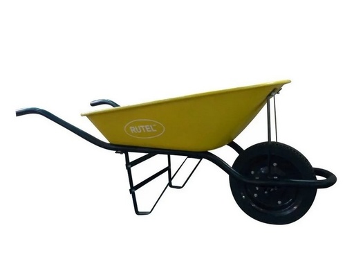 [007034] CARRETILLA RUTEL 110lts NEUMA AMARIL:
