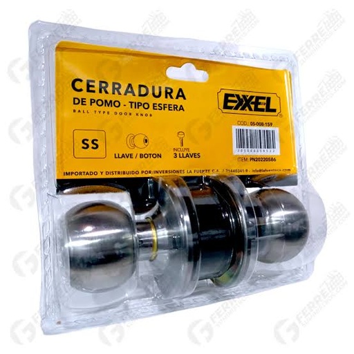 [084111] CERRAD POMO HAB PLATEADA EXXEL
