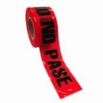 [124263] CINTA "NO PASE" ROJA 100 mts: