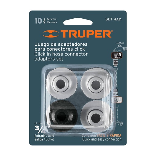 [T12730] CONEX P/MANG TRUPER ACOP RAP (4 PZS):