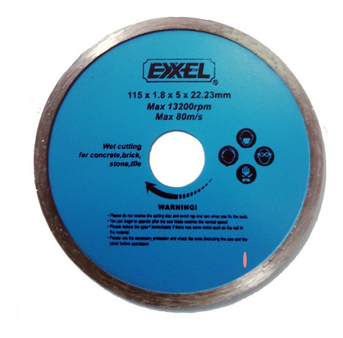 [064002] DISCO DIAM 4.5" EXXEL CONTI "HUMEDO":