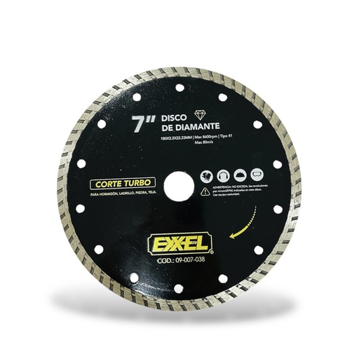 [064005] DISCO DIAM 7" EXXEL TURBO: