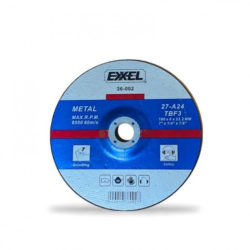 [061357] DISCO MET 7" DESBASTE EXXEL: