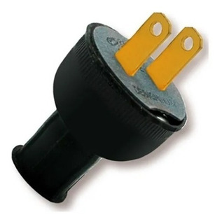 [034822] ENCHUFE DOMESTICO REDONDO NEGRO:
