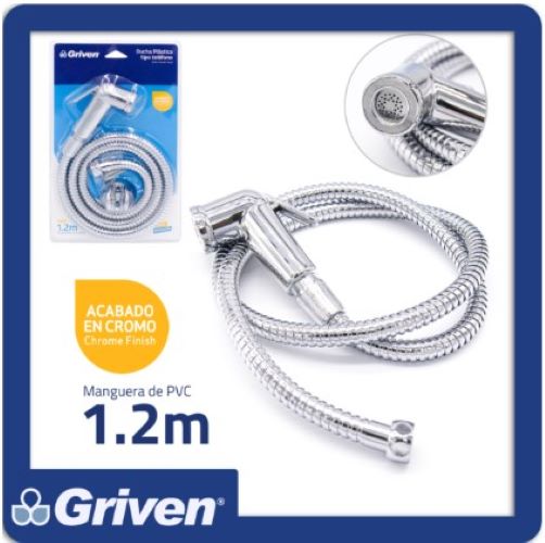 [021400] DUCHA TELEF PLAST/CROM 1.20 Mtrs GRIVEN: