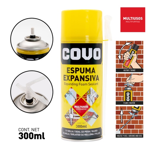 [114112] ESPUMA EXPANSIVA 300ml COVO: