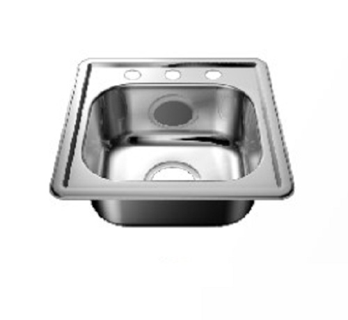[024100-3] FREGAD A/INOX 40x40 EMPOT 3 HUECOS: