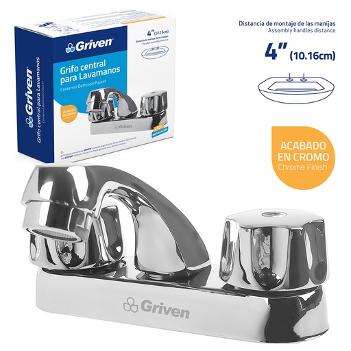 [023550] GRUPO LAV. GRIVEN 4" MET CROMADA