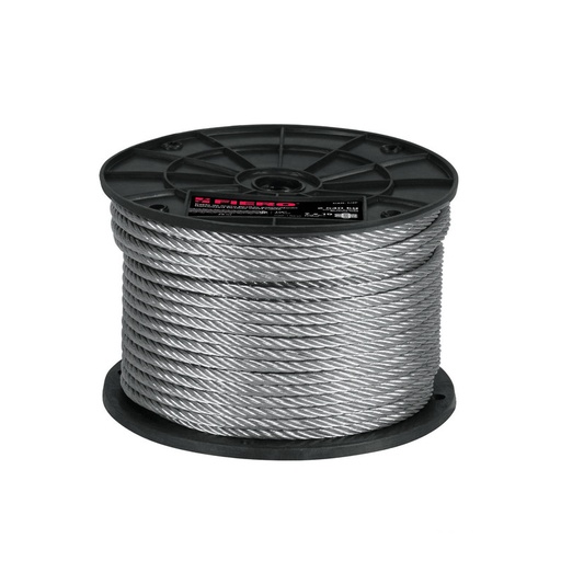[T44225] GUAYA ACERO FIERO FORRADA 1/8" (75):