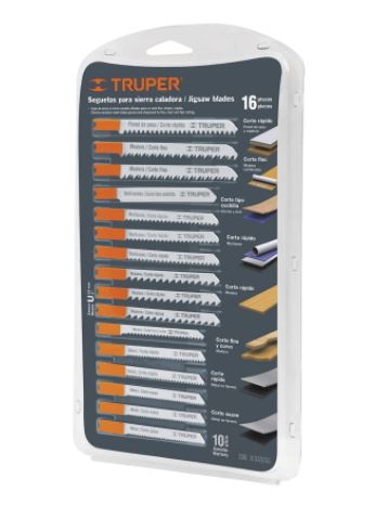 [T16129] HOJA P/CALADORA TRUPER MET (16 PZAS):