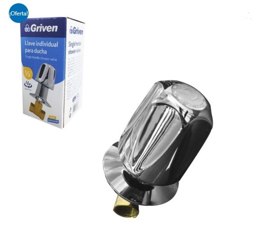 [020600] LLAVE DUCHA GRIVEN POMO METAL 