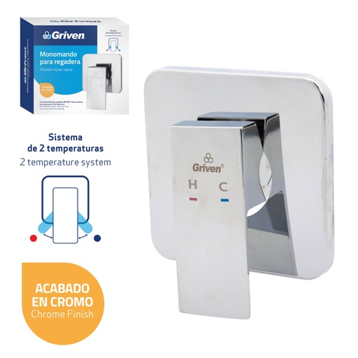 [020610] LLAVE DUCHA T/MONOM CROMADA GRIVEN: