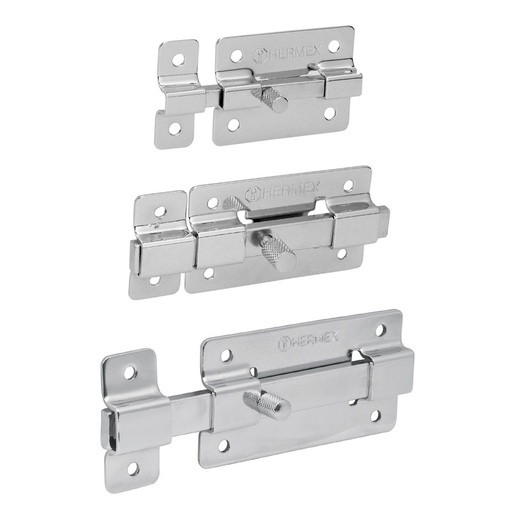 [T43720] PASADOR CROMADO 4" HERMEX: