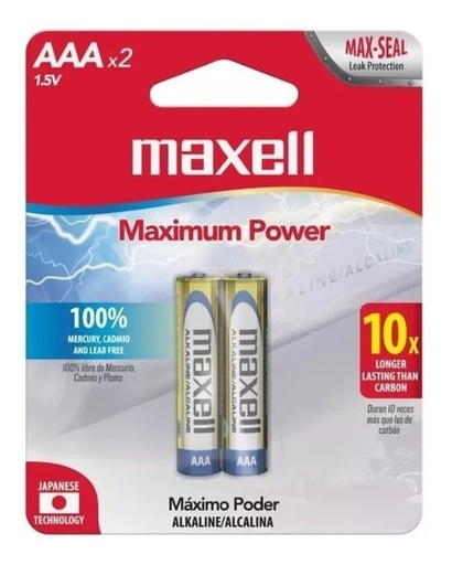 [122971] PILA ALCALINA AAA x 2 MAXELL: