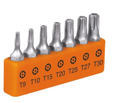 [T17797] PUNTAS DEST TRUPER TORX 1" C/SEGURO: