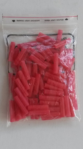 [123111] RAMPLUG PLAS ROJOxBOLSA(100)(7/32");+
